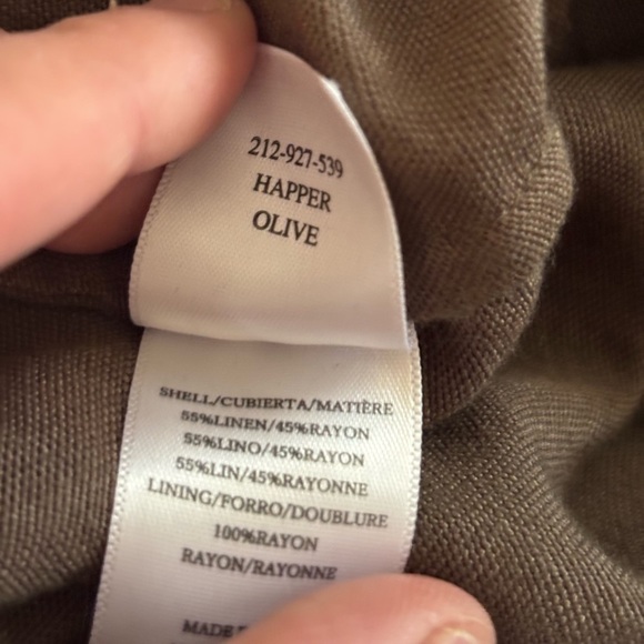 Rails Happer Jumpsuit Linen Blend in Olive Green - Picture 9 of 12